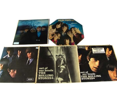 Rolling Stones LPs, five original UK release Rolling Stones albums comprising No 2 (VG+/VG), Out of our Heads - UK Mono (VG/V