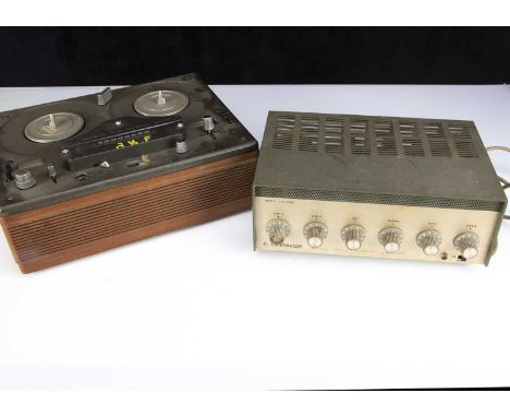 PA Amplifier / Reel to Reel, Fantavox 35 watt P A amplifier PA-3500 together with a Tandberg Reel to Reel two track series 15