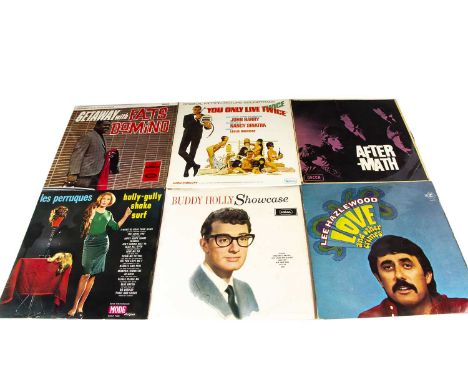 Sixties LPs, approximately forty albums of mainly Sixties artists including The Rolling Stones, Carl Perkins, Buddy Holly / C