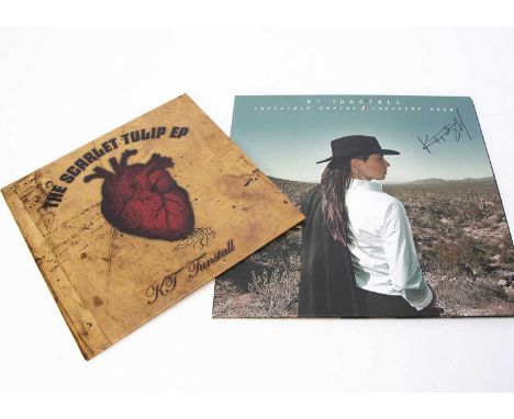 K T Tunstall / Signed LP / EP, Invisible Empire / Crescent Moon LP - Original Release 2013 on Virgin (V 3109) - With signatur