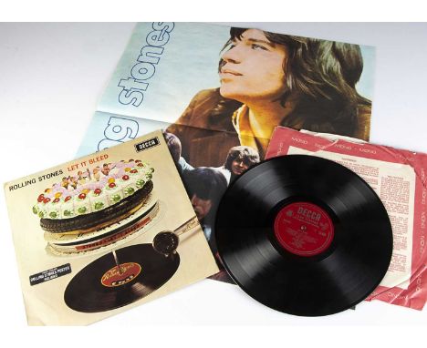 Rolling Stones LP, Let It Bleed - Original UK Mono release 1969 on Decca (LK 5025) - Stickered Laminated sleeve with Inner an