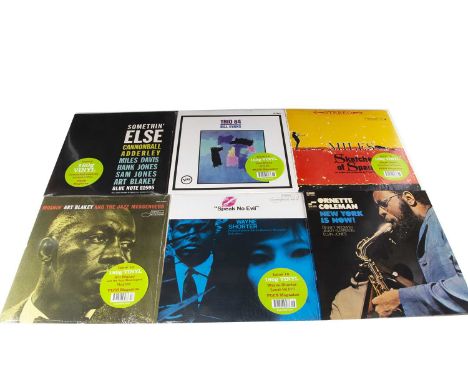 Jazz LPs, twelve albums on the De Agostini 2016 180g reissue Series with artists comprising Miles Davis, Charles Mingus, Bill