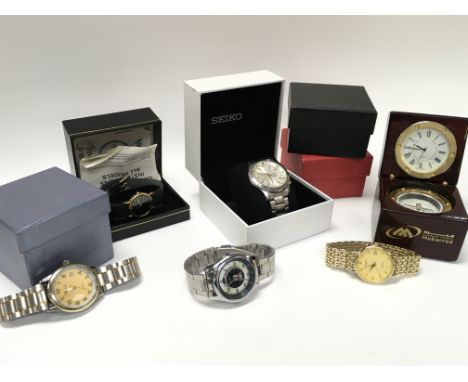 A collection of boxed watches including Seiko Chronograph, Accurist, Constant etc. postage category B