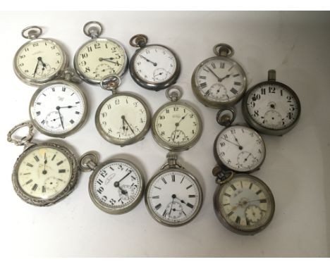 A collection of Vintage pocket watches some seen working (15)