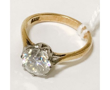 18CT GOLD LADIES RING - APPROX 3.5G SIZE K