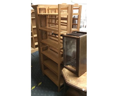 4 FOLD AWAY 3 SHELF UNITS