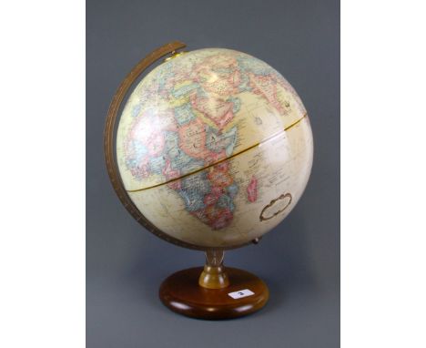 A vintage American globe, H. 40cm.