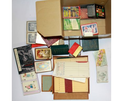 A quantity of vintage playing cards.