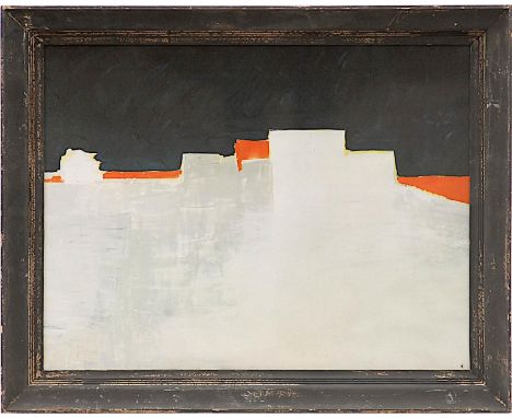 NICOLAS DE STAEL 'Provence', quadrichrome, 48cm x 63cm, vintage French frame. 