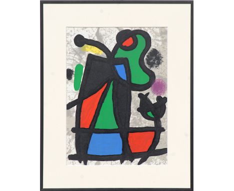 JOAN MIRO 'Abstract', in colours, lithograph 1970 Cramer 134, 40cm x 28cm. 