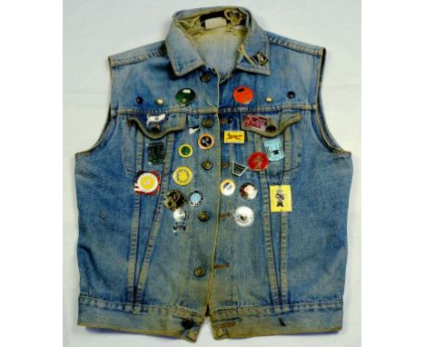 A COLLECTION OF ENAMEL LED METAL  MOTOR CYCLIST'S RALLY BADGES