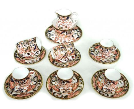 A CROWN DERBY JAPAN PATTERN TEA SERVICE, CIRCA 1890