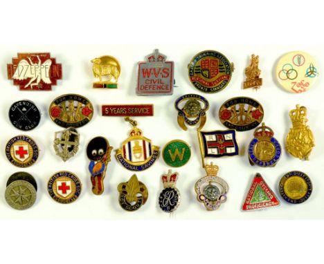 MISCELLANEOUS ENAMEL AND OTHER METAL BADGES