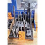 Lot - Hold Down Clamping Sets with Stands; in (1) Row (Building: 250 Jamie Ln.)