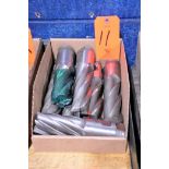Lot - Large 4-Flute and 6-Flute End Mills; in (1) Box (Building: 250 Jamie Ln.)