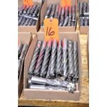 Lot - Long 4-Flute and 6-Flute End Mills; in (1) Box (Building: 250 Jamie Ln.)
