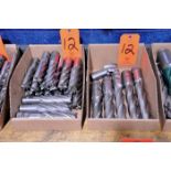 Lot - 4-Flute and 6-Flute End Mills; in (2) Boxes (Building: 250 Jamie Ln.)