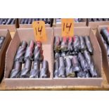 Lot - 4-Flute and 6-Flute End Mills; in (2) Boxes (Building: 250 Jamie Ln.)