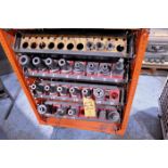 Lot - (20) CAT #40 Tool Holders, on (3) Racks, to Include: (8) End Mill Holders, (6) Collet