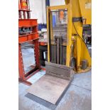 Big Joe 1,500 lb. Cap. Model 1056 Manual Walk Behind Electric Lift Pallet Stacker Lift Cart, S/N:
