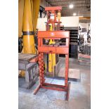 Dayton 25-Ton Cap. Model 3Z916A H-Frame Hydraulic Shop Press; with 20-Ton Bottle Jack (Building: 250