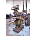 Webb 3-HP "Champ" 3VH Vertical Milling Machine, S/N: 3161; with Mitutoyo 2-Axis Digital Read-Out, 10