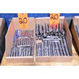 Lot - 2-Flute and 4-Flute End Mills; in (2) Boxes (Building: 250 Jamie Ln.)
