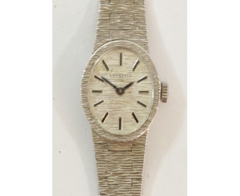 Longines, a silver manual wind ladies wristwatch, London 1972, 28gm 