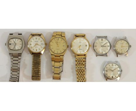 Everite, a stainless steel automatic date wristwatch, Eterna, a stainless steel automatic wristwatch and five other wristwatc