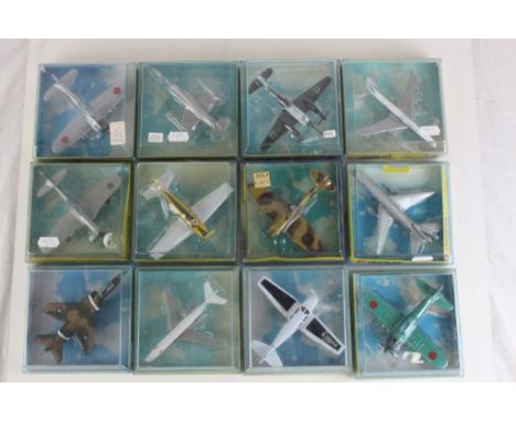 10 Cased Corgi Aircraft diecast models to include 1312 Boeing 727, 1301 Piper Cherokee Arrow, 1308 B.A.C. (or Sepecat) Jaguar
