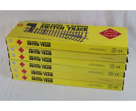 G scale model railway - Collection of 6 boxed Aristo-Craft Trains Wide Radius 10' Diameter Switch Track