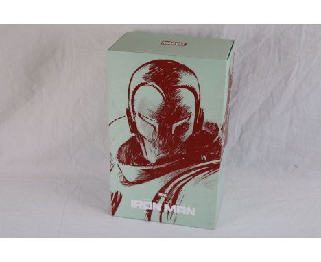 Boxed 6A 1:6th scale Marvel Iron Man Silver Centurion collectable figure in an excellent and complete condition designed by A