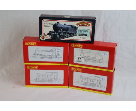 Five boxed OO gauge engines to include 4 x Hornby featuring R2665 BR 0-4-0T Industrial Locomotive No 328, R2361 0-4-0T Indust