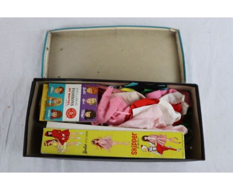 1960's Boxed Skipper Doll in ballet outfit, by Mattel, with stand, booklets, accessories and other outfits