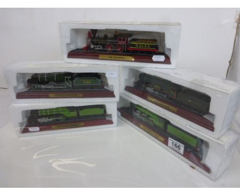 Collection of 60 cased/boxed Collectable Model Locomotive models featuring 15 variations to include Nord Atlantic, The Crampt