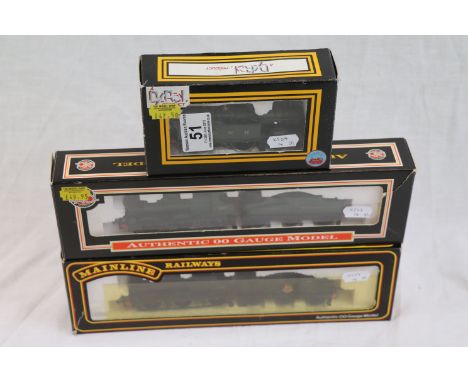Three boxed OO gauge engines to include Dapol x 2 (GWR 0-6-0 2517 & GWR Tank Engine 1468) and Mainline 54157 2301 Class Dean 