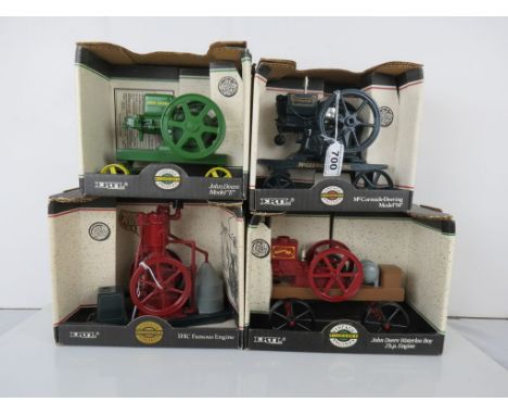 Four boxed ERTL Vintage Engines to include 5645 John Deere Waterloo Boy, 4350 John Deere Model E, 4351 McCormick-Deering Mode