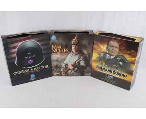 Three Dragon 1/6th scale action figures to include WW2 German 2nd Edition Herman Goring Head Of The Luftwaffe, WW2 American G