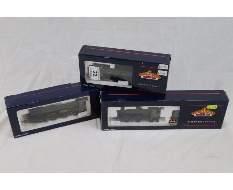 Three boxed Bachmann OO gauge engines to include 32200 8750 Pannier Tank 9643 GWR green, 32300 2251 Collett Goods 3202 GWR gr