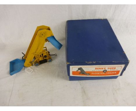 Boxed Dinky 564 Elevator Loader in blue & yellow, gd condition with some paint loss