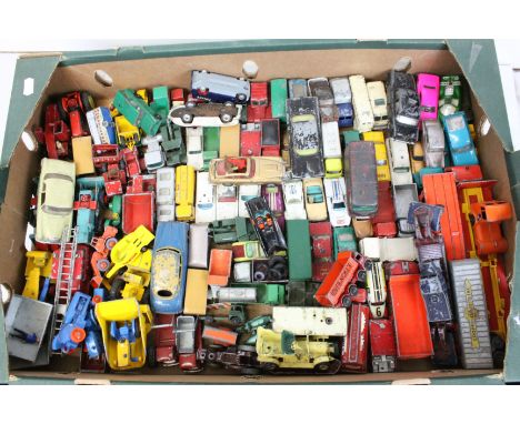 Collection of vintage play worn diecast model vehicles to include Corgi, Matchbox, Solido, Dinky etc featuring James Bond 007