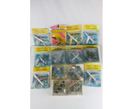14 Cased & carded diecast model planes to include Bachmann Lintoy x 3 (02, 03 & 08), Lintoy x 6 (3506 x 3, 3513, 3571 & 3576,