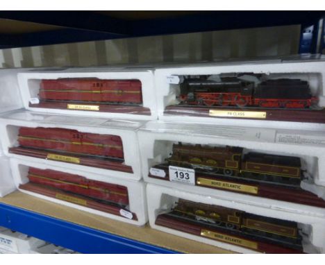 Collection of 70 cased/boxed Collectable Model Locomotive models featuring 9 variations including Schools Class 4-4-0 SR x10,