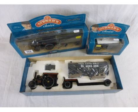 Three boxed Corgi Dibnah's Choice diecast models to include ltd edn CC20101 Fowler B6 Road Loco, Low Loader & Boiler Norman E