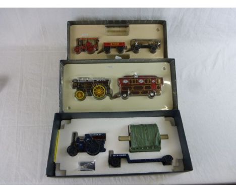 Three boxed ltd edn Corgi Vintage Glory of Steam models to include 80110 Fowler B6 Showmans Locomotive 'Onward' Le Mont Blanc