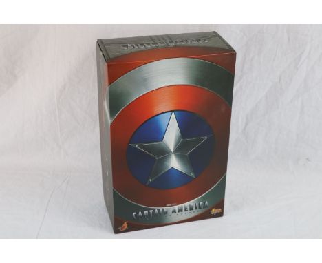 Boxed Hot Toys 1:6 scale Marvel Captain America Movie Masterpiece ltd edn MMS156 Collectable Figurine, in excellent and compl