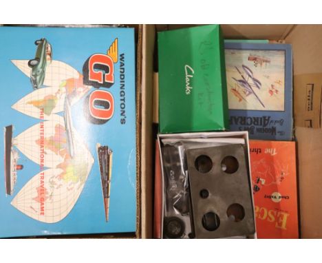 Group of mixed vintage toys and games to include boxed Chad Valley Escalado, small group of Thomas the Tank Engine diecast mo