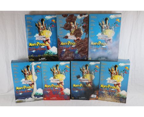 A collection of seven Monty Python & The Holy Grail 1/6th scale action figures by Sideshow Collectables  to include Sir Robin