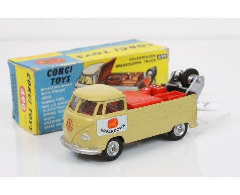 Boxed Corgi Volkswagen Breakdown Truck 490 (truck condition good, box fair )