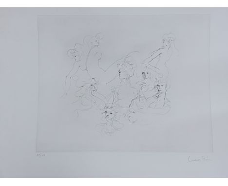 Leonor Fini (Argentine/French, 1908-1996), nude studies, etching, signed in pencil to lower right margin, numbered 52/150, un
